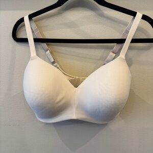 Wacoal Women's Beige Foam Lined Cups How Perfect Wire-Free T-Shirt Bra 36DD